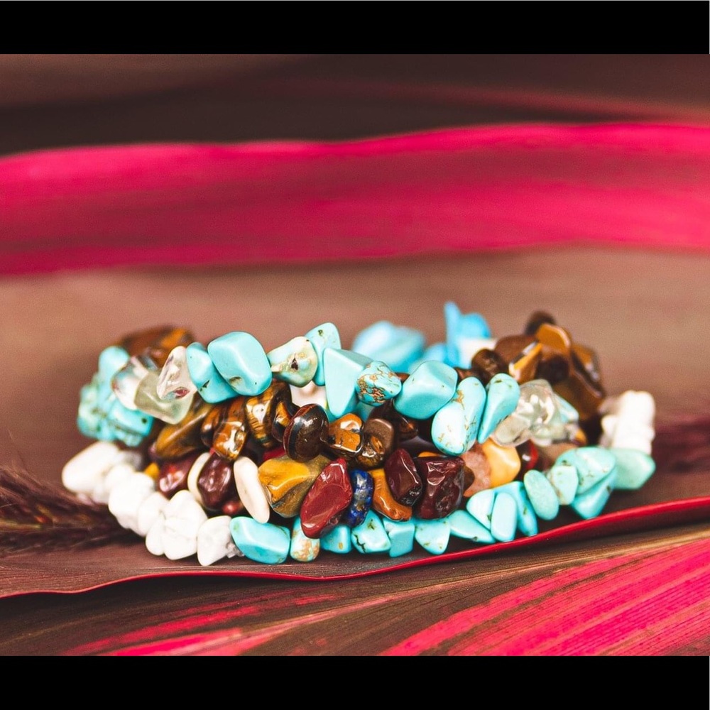 ✴️ Sale- Handmade Water Stone Bracelet Set